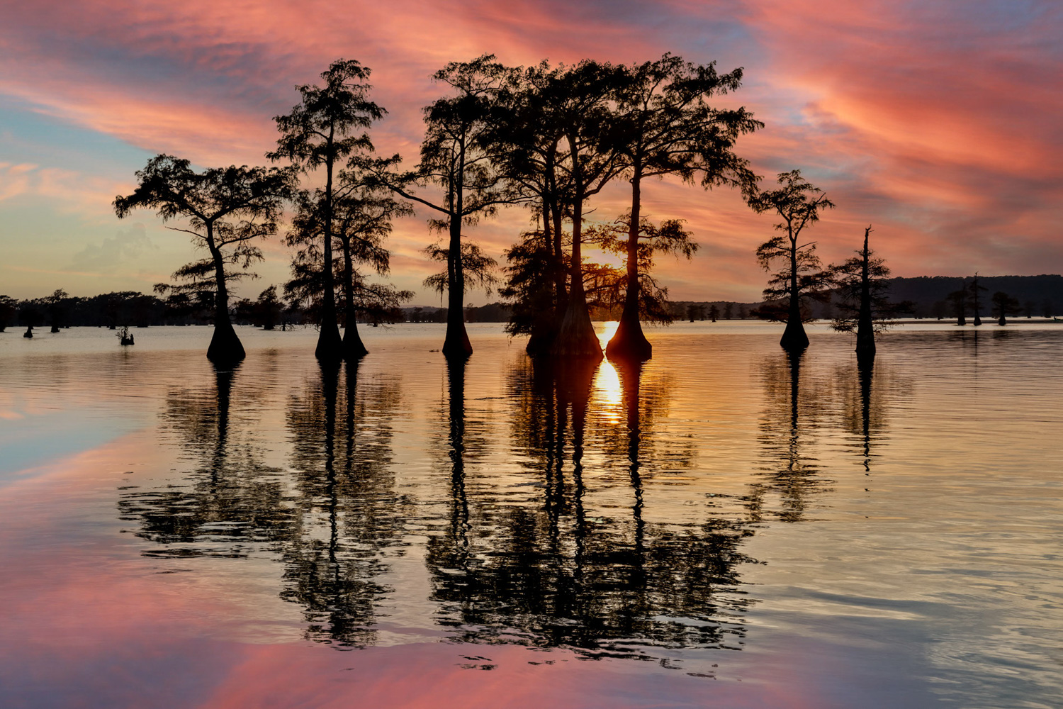 Caddo Lake and Big Cypress Bayou, Texas in Autumn